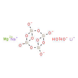 ChemSpider 2D Image | UNII:08X4KI73EZ | H2LiMgNaO12Si4