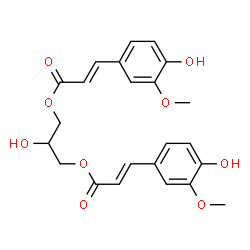 ChemSpider 2D Image | GLYCERYL 1,3-DIFERULATE | C23H24O9