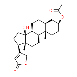 ChemSpider 2D Image | 3-O-ACETYLUZARIGENIN | C25H36O5