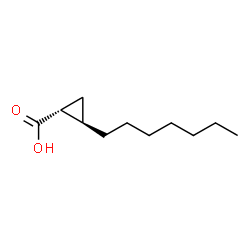 ChemSpider 2D Image | trans-2-heptylcyclopropanecarboxylic acid | C11H20O2