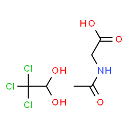 ChemSpider 2D Image | ACETYLGLYCINAMIDE CHLORAL HYDRATE | C6H10Cl3NO5