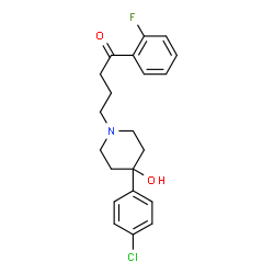 ChemSpider 2D Image | 4-(4-(4-CHLOROPHENYL)-4-HYDROXYPIPERIDIN-1-YL)-1-(2-FLUOROPHENYL)BUTAN-1-ONE | C21H23ClFNO2