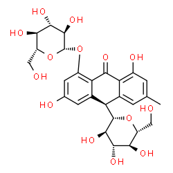 ChemSpider 2D Image | CASCAROSIDE E | C27H32O14