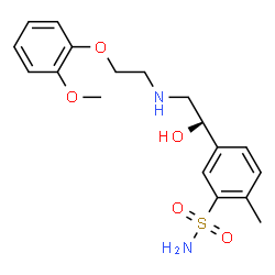ChemSpider 2D Image | R-(−)-amosulalol | C18H24N2O5S