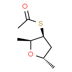 ChemSpider 2D Image | (2S,3S,5S)-2,5-dimethyl-3-thioacetoxy-tetrahydrofuran | C8H14O2S