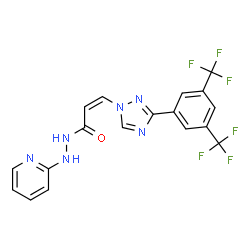 ChemSpider 2D Image | verdinexor | C18H12F6N6O