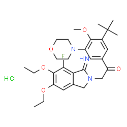 ChemSpider 2D Image | ATOPAXAR HYDROCHLORIDE | C29H39ClFN3O5