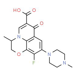 ChemSpider 2D Image | 9-Piperazino Ofloxacin | C18H20FN3O4