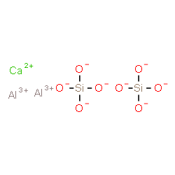 ChemSpider 2D Image | Aluminium calcium orthosilicate (2:1:2) | Al2CaO8Si2