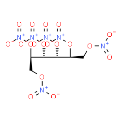 ChemSpider 2D Image | NITRODULCITOL HEXANITRATE | C6H8N6O18