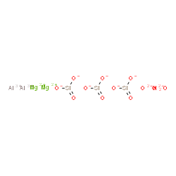 ChemSpider 2D Image | UNII:9T3UU8T0QK | H2Al2Mg2O12Si3