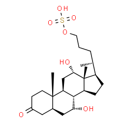 ChemSpider 2D Image | 3-KETOPETROMYZONOL SULFATE | C24H40O7S