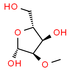 ChemSpider 2D Image | 2-O-methyl-?-D-ribofuranose | C6H12O5