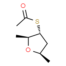ChemSpider 2D Image | (2S,3R,5R)-2,5-dimethyl-3-thioacetoxy-tetrahydrofuran | C8H14O2S