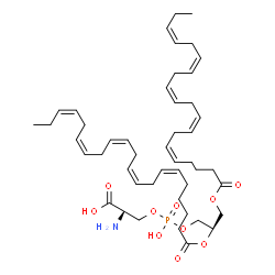 ChemSpider 2D Image | 1,2-ICOSAPENTOYL-SN-GLYCERO-3-PHOSPHOSERINE | C47H72NO10P