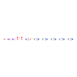ChemSpider 2D Image | Iron(2+) nitrilooxonium sodium cyanide hydrate (1:1:2:5:2) | C5H4FeN6Na2O3