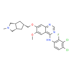 ChemSpider 2D Image | tesevatinib | C24H25Cl2FN4O2