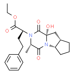 ChemSpider 2D Image | RAMIPRIL HYDROXYDIKETOPIPERAZINE | C23H30N2O5