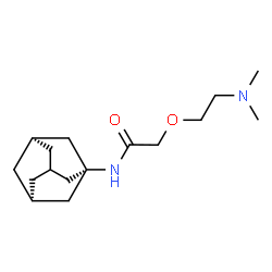 ChemSpider 2D Image | N-[(1s,3R,5S)-Adamantan-1-yl]-2-[2-(dimethylamino)ethoxy]acetamide | C16H28N2O2