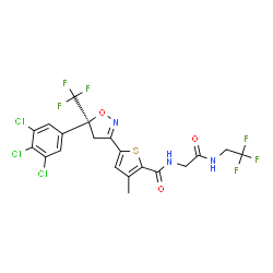 ChemSpider 2D Image | lotilaner | C20H14Cl3F6N3O3S