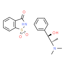 ChemSpider 2D Image | (+/-)-methylephedrine saccharinate | C18H22N2O4S