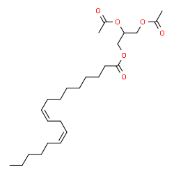 ChemSpider 2D Image | GLYCERYL DIACETATE 1-LINOLEATE | C25H42O6