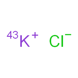 ChemSpider 2D Image | POTASSIUM CHLORIDE K-43 | Cl43K