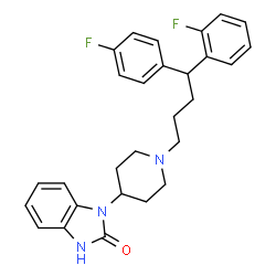 ChemSpider 2D Image | 4-DESFLUORO-2-FLUORO PIMOZIDE | C28H29F2N3O