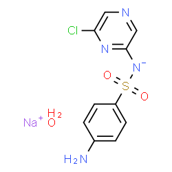 ChemSpider 2D Image | SULFACLOZINE SODIUM MONOHYDRATE | C10H10ClN4NaO3S