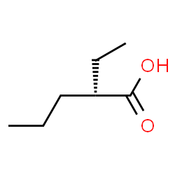 ChemSpider 2D Image | (+)-2-ethylpentanoic acid | C7H14O2