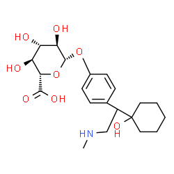 ChemSpider 2D Image | N,O-DIDESMETHYLVENLAFAXINE-GLUCURONIDE | C21H31NO8