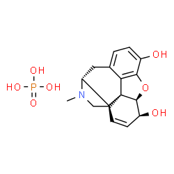 ChemSpider 2D Image | MORPHINE PHOSPHATE | C17H22NO7P