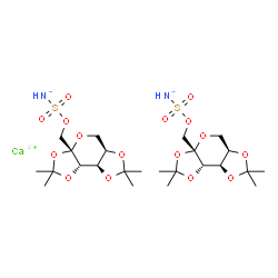 ChemSpider 2D Image | TOPIRAMATE CALCIUM | C24H40CaN2O16S2