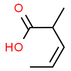 ChemSpider 2D Image | (3Z)-2-Methyl-3-pentenoic acid | C6H10O2