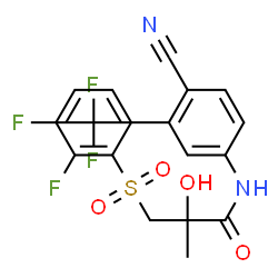 ChemSpider 2D Image | 2-FLUORO BICALUTAMIDE | C18H14F4N2O4S