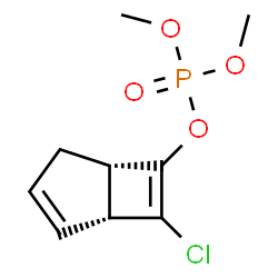 ChemSpider 2D Image | (1R,5S)-7-Chlorobicyclo[3.2.0]hepta-2,6-dien-6-yl dimethyl phosphate | C9H12ClO4P