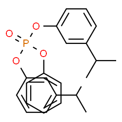 ChemSpider 2D Image | Bis(3-isopropylphenyl) phenyl phosphate | C24H27O4P
