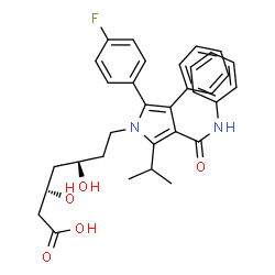 ChemSpider 2D Image | (3S,5R)-atorvastatin | C33H35FN2O5