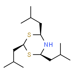 ChemSpider 2D Image | (2s,4R,6S)-2,4,6-Triisobutyl-1,3,5-dithiazinane | C15H31NS2