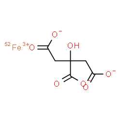 ChemSpider 2D Image | FERRIC CITRATE FE-52 | C6H552FeO7