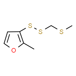 ChemSpider 2D Image | 2-Methyl-3-{[(methylsulfanyl)methyl]disulfanyl}furan | C7H10OS3