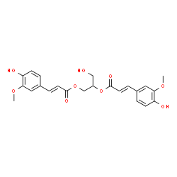 ChemSpider 2D Image | GLYCERYL 1,2-DIFERULATE | C23H24O9