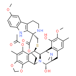 ChemSpider 2D Image | Lurbinectedin | C41H44N4O10S