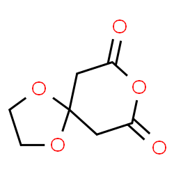 ChemSpider 2D Image | 1,4,8-Trioxaspiro[4.5]decane-7,9-dione | C7H8O5