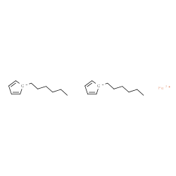 ChemSpider 2D Image | Iron(2+) bis(1-hexyl-2,4-cyclopentadienide) | C22H34Fe
