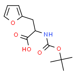 ChemSpider 2D Image | 3-(2-Furyl)-N-{[(2-methyl-2-propanyl)oxy]carbonyl}alanine | C12H17NO5
