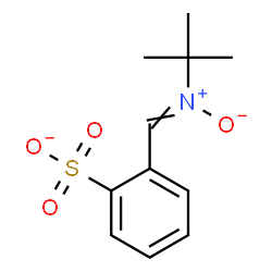ChemSpider 2D Image | 2-{[(2-Methyl-2-propanyl)(oxido)-lambda~5~-azanylidene]methyl}benzenesulfonate | C11H14NO4S