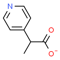 ChemSpider 2D Image | 2-(4-Pyridinyl)propanoate | C8H8NO2