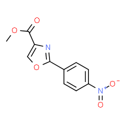 ChemSpider 2D Image | Methyl 2-(4-Nitrophenyl)oxazole-4-carboxylate | C11H8N2O5