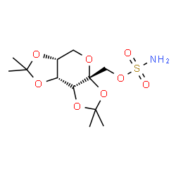 ChemSpider 2D Image | [(3aR,5aR,8aR)-2,2,7,7-Tetramethyltetrahydro-3aH-bis[1,3]dioxolo[4,5-b:4',5'-d]pyran-3a-yl]methyl sulfamate | C12H21NO8S